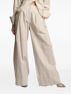 NEW HEVRON rory pant in beige stripe
